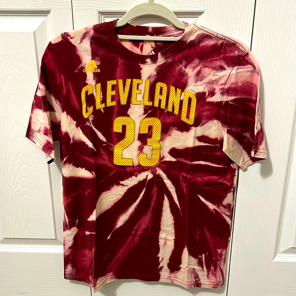 Adidas tshirt. Cleveland Cavaliers 23 James tie-dyed. Youth XL. Great condition.